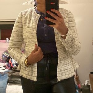 Rebecca Taylor tweed peplum blazer